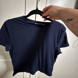 Abercrombie & Fitch Dark Blue Short Sleeve Tee